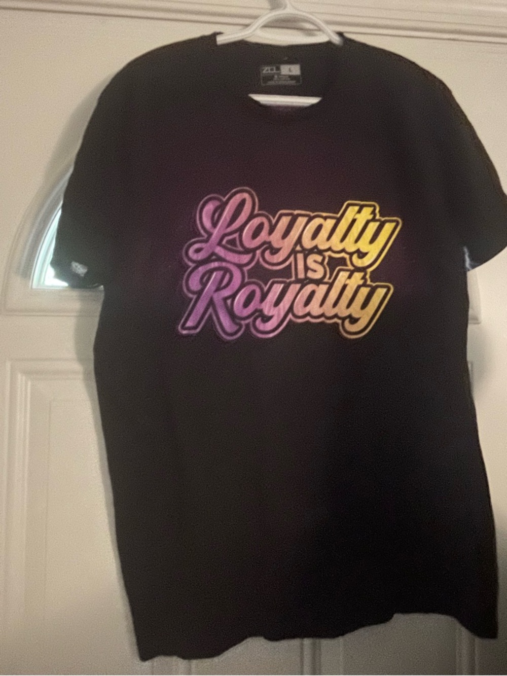 Loyalty Is Royalty Gradient Logo Short Sleeve Tee - Black